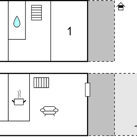 Holiday home In With Kitchen